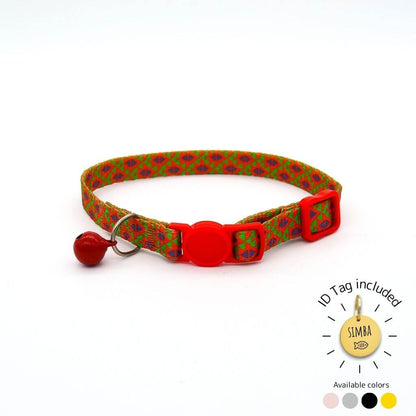 Cat Collar Breakaway - Tribal Designs with ID Tag