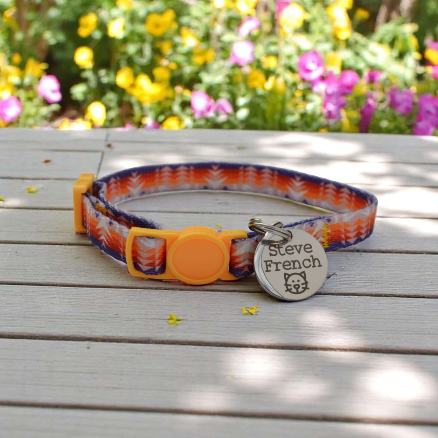 Cat Collar Breakaway - Tribal Designs with ID Tag