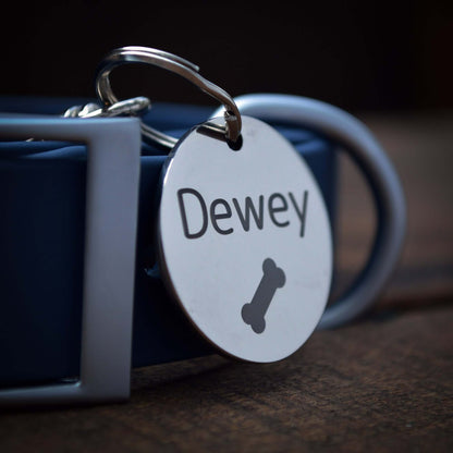 Dog Walk Combo: Collar, Leash, Dog Tag Set