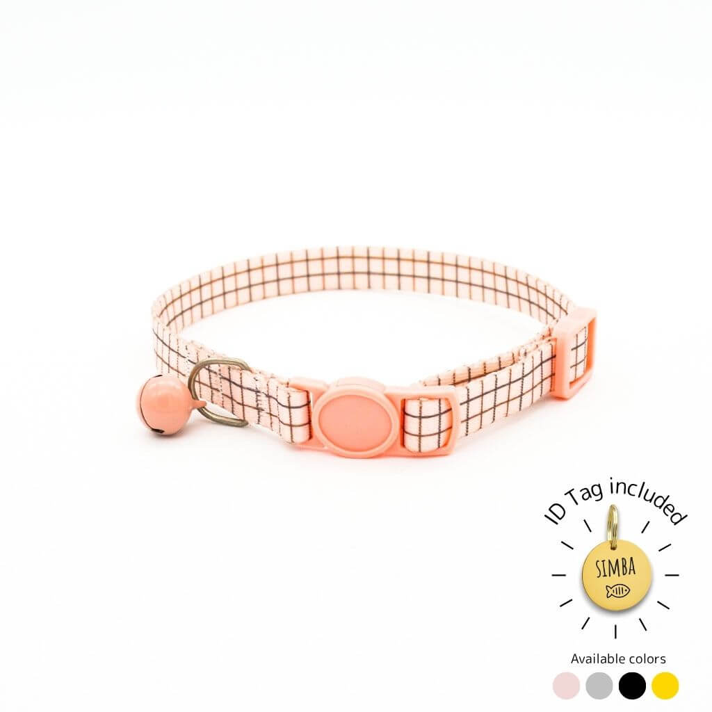 Cat Collar Breakaway - Minimalist Designs with ID Tag