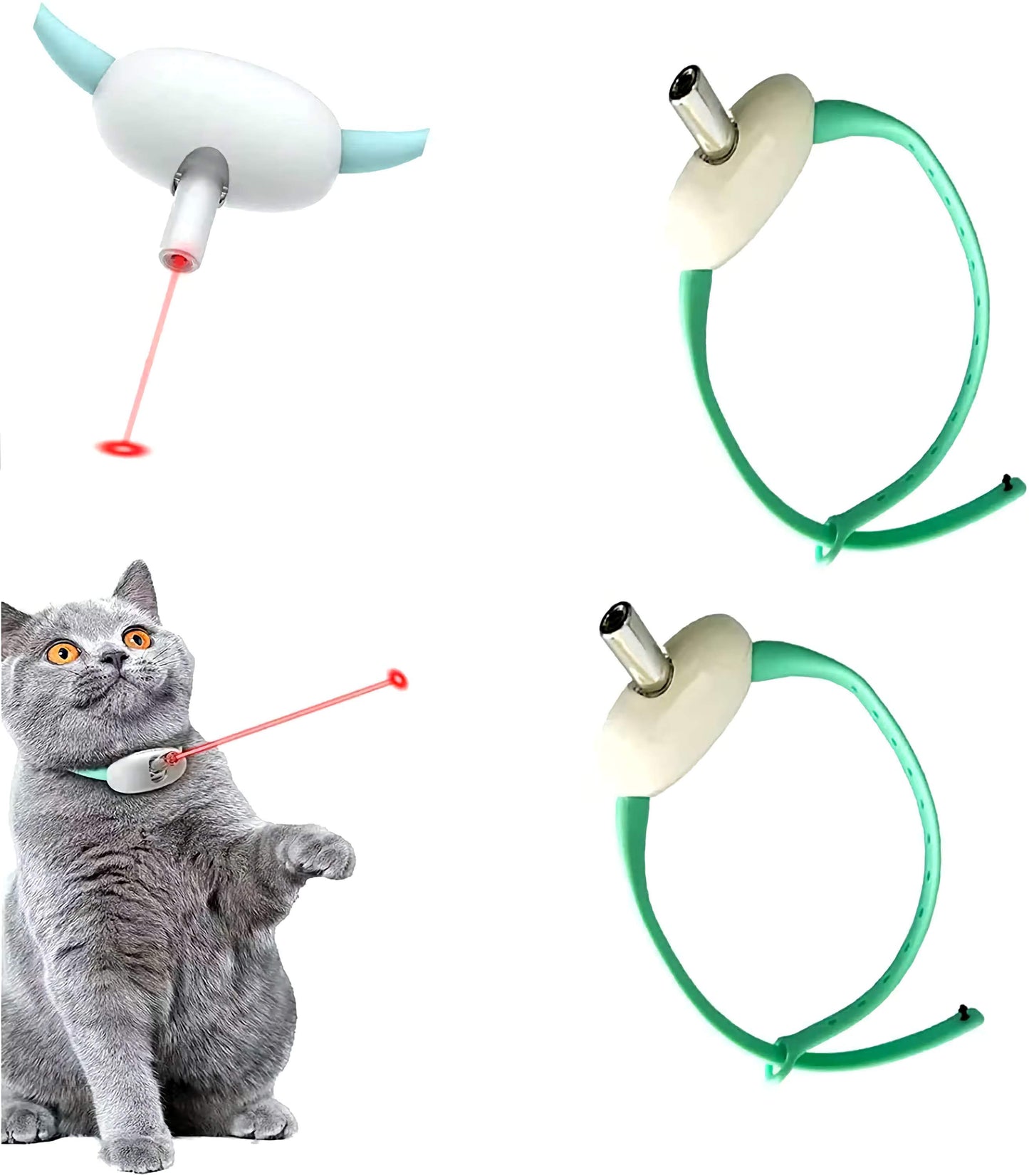 Smart Laser Cat Collar – Interactive Toy for Active Play